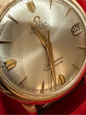 1960’s Omega Seamaster Calendar, Automatic and 18k gold filled.